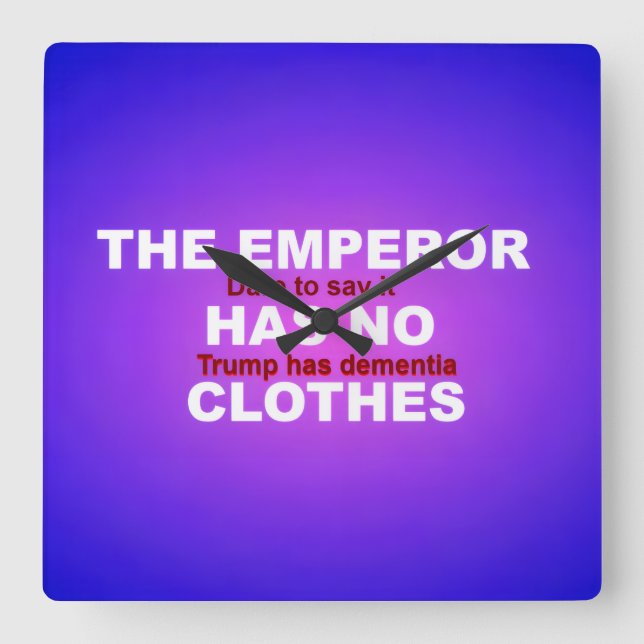 IMPEACH  SQUARE WALL CLOCK (Front)