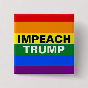 Impeach Trump 15 Cm Square Badge
