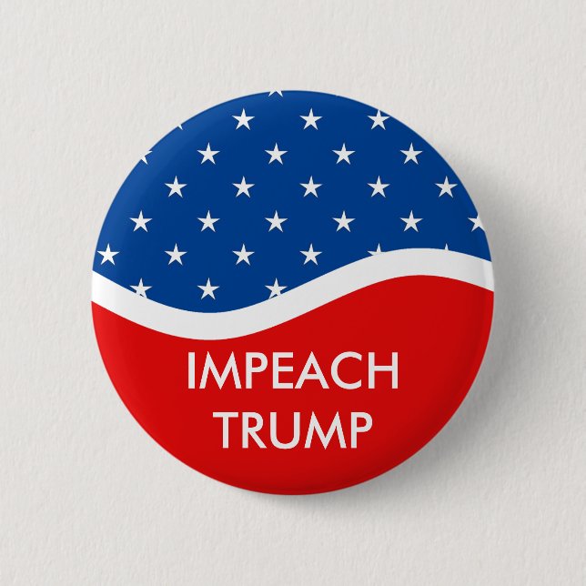 Impeach Trump 6 Cm Round Badge (Front)