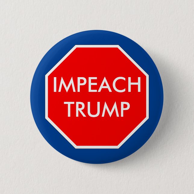 Impeach Trump 6 Cm Round Badge (Front)