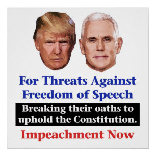 Impeach Trump and Pence Poster