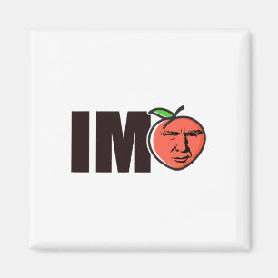 Impeach Trump Impeachment Donald Peach Face Meme Magnet