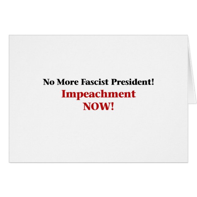 Impeach Trump Now (Front Horizontal)