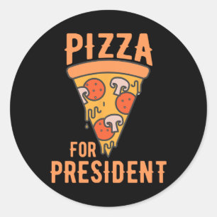 Impeach Trump Pizza For President (pizza Lovers) Classic Round Sticker