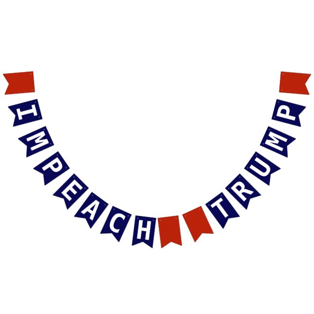 Impeach Trump Red White Blue Bunting (All)