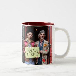 Impeach Trump Resistance Movement Two-Tone Coffee Mug