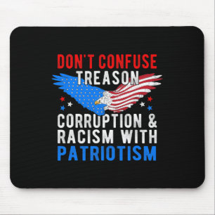 Impeach Trump Treason Corruption Racism Saying Mem Mouse Pad