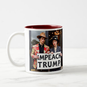 Impeach Trump  Two-Tone Coffee Mug