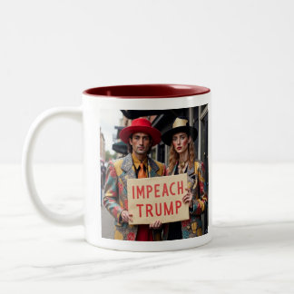 Impeach Trump  Two-Tone Coffee Mug