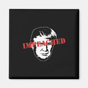 Impeached Stamp On Donald Trump Funny Impeachment Magnet