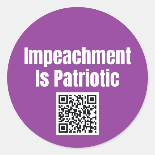 Impeachment is Patriotic Sticker Sheet (Front)