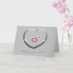 Imperfect but Loveable’ Heart Doll Love Silver Card