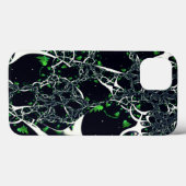 Imperfect white fractal on black space, knitted Case-Mate iPhone case (Back (Horizontal))