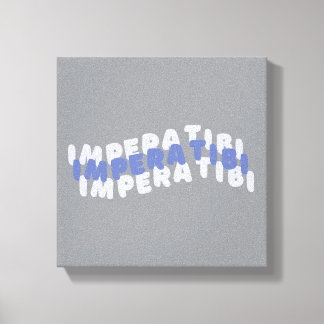 Imperfectly Perfect Inspirational Typography Canvas Print