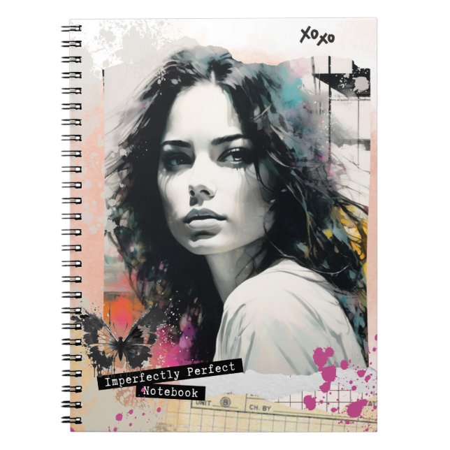 Imperfectly Perfect Notebook - Collage Women (Front)