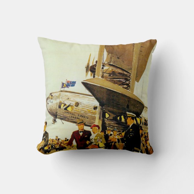Imperial Airways Arrival Cushion (Front)