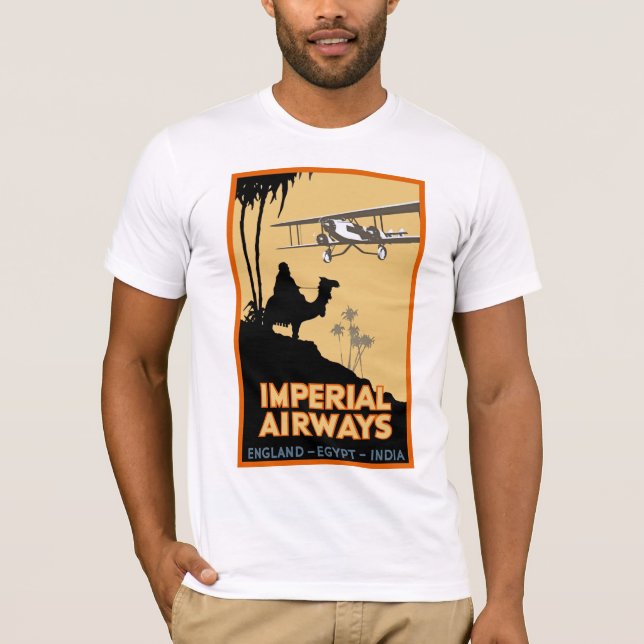 Imperial Airways ~ England - Egypt - India T-Shirt (Front)