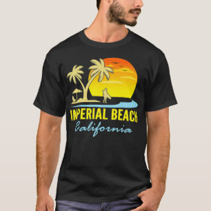 Imperial Beach California Sunset Palm Trees Ocean T-Shirt