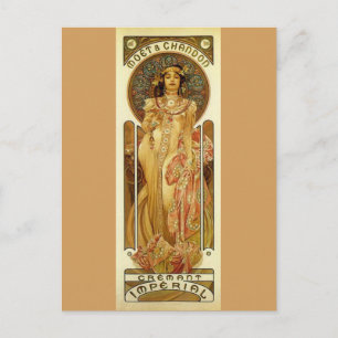 Imperial Champagne - Art Nouveau Postcard