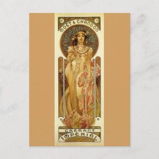 Imperial Champagne - Art Nouveau Postcard