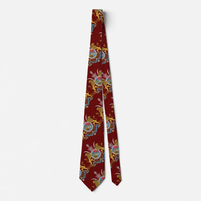 Imperial Coat of Arms of Iran (1925-1979) Tie (Front)