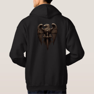 Imperial Eagle with Sword – Majestic Gold Emblem D Hoodie
