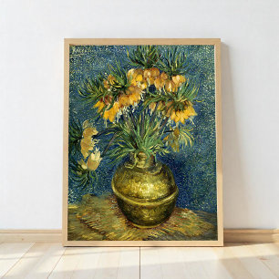 Imperial Fritillaries in a Copper Vase Poster