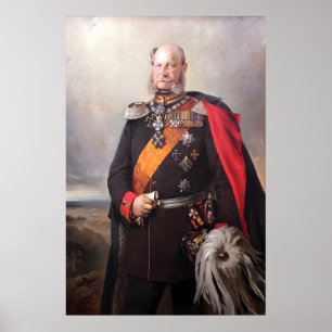 Imperial German Painting Wilhelm I German Emperor Poster