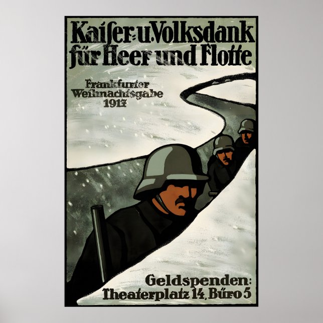 Imperial German WWI Propaganda Poster Christmas (Front)