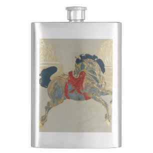 Imperial Golden Horse Hip Flask