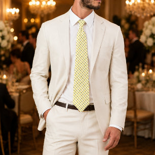 Imperial Halo   Luxury Ivory & Gold Designer Tie