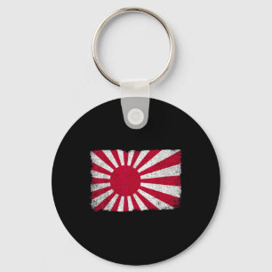 Imperial Japan Men Women Distressed Rising Sun Fla Key Ring