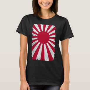 Imperial Japan Men Women Distressed Rising Sun Fla T-Shirt