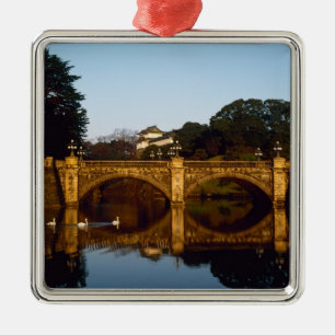Imperial Palace, Nijubashi Bridge, Tokyo, Japan Metal Ornament