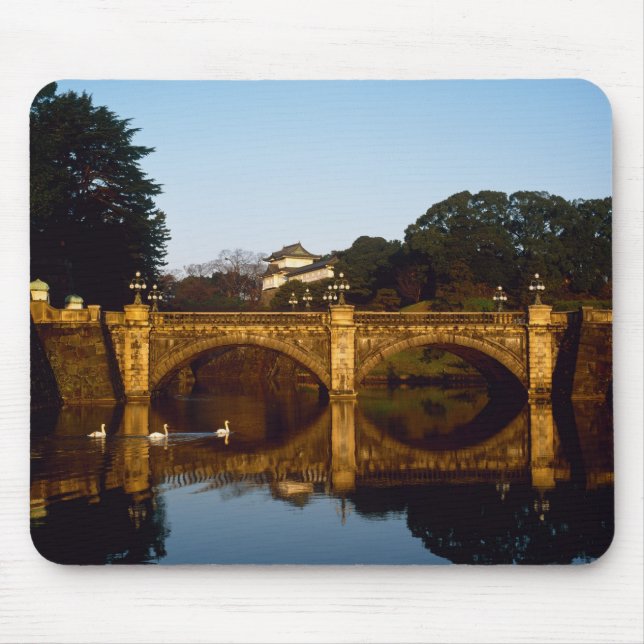 Imperial Palace, Nijubashi Bridge, Tokyo, Japan Mouse Pad (Front)