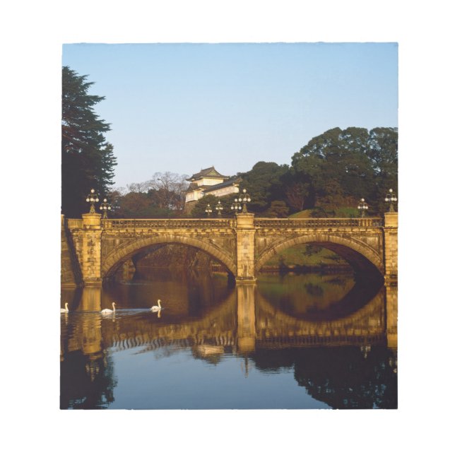 Imperial Palace, Nijubashi Bridge, Tokyo, Japan Notepad (Front)