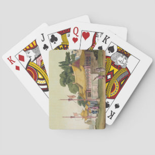 Imperial Palace, Tokyo, plate 54 from 'Le Costume Playing Cards