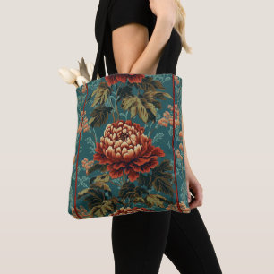 Imperial Peony Tapestry Tote Bag