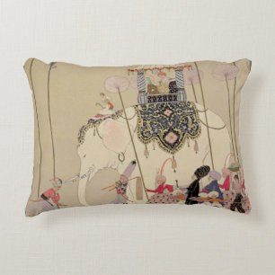Imperial Procession (colour litho) Decorative Cushion