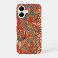 Imperial Red & Black Dragon Silk Pattern