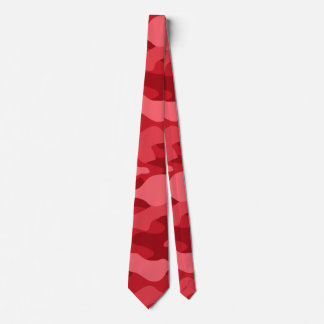 Imperial Red  Monocolor Camo Tie