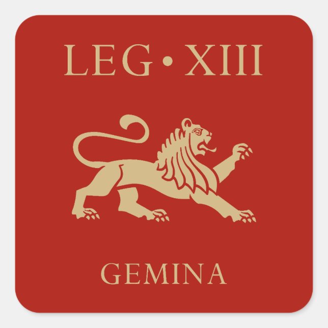 Imperial Roman Army - Legio XIII Gemina Square Sticker (Front)