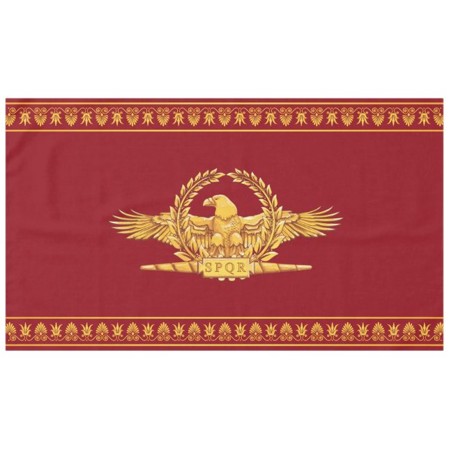 Imperial Roman SPQR Eagle Tablecloth (Front (Horizontal))