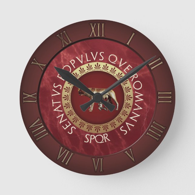 Imperial Rome Round Clock (Front)