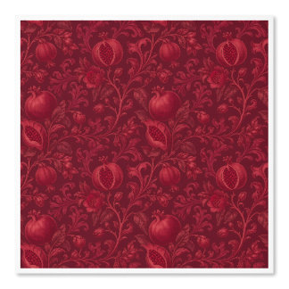 Imperial Ruby Garden | Pomegranate Persian-(A) Wallpaper