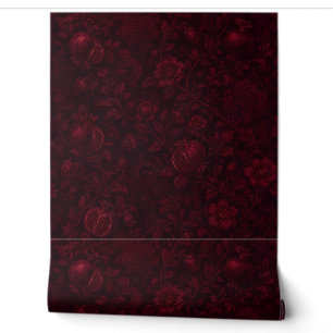 Imperial Ruby Garden Pomegranate Persian-(C) Wallpaper