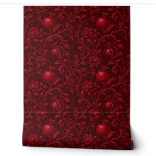Imperial Ruby Garden Pomegranate Persian-(C) Wallpaper