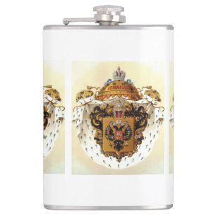 Imperial Russia lesser coat of arms Hip Flask