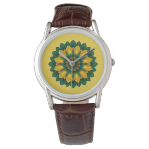 Imperial Solar Flower Mandala Luxury Keychain Watch