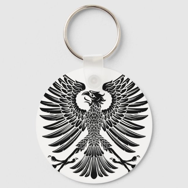 Imperial Style Eagle Emblem Key Ring (Front)